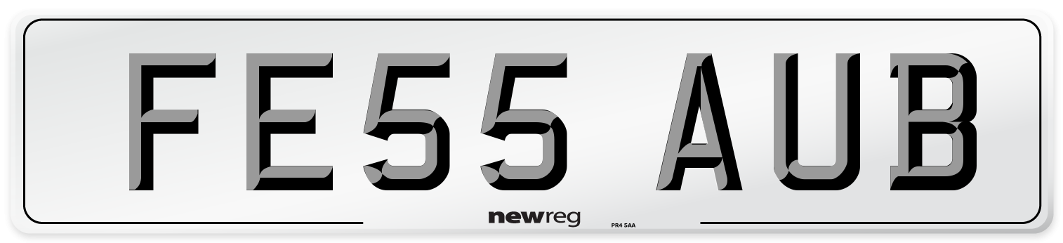 FE55 AUB Number Plate from New Reg
